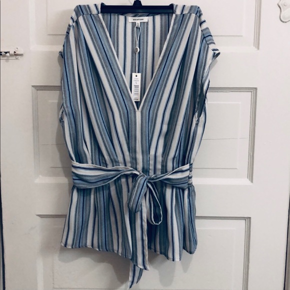 Max Studio Tops - NWT MAX STUDIO SZ L BOHO BLOUSE